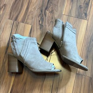Target Taupe Heeled Ankle Boots